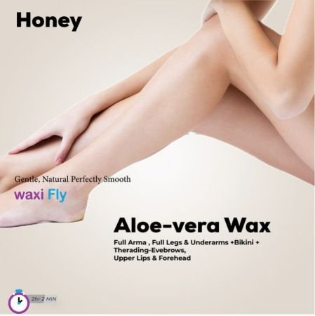 Full Arma , Full Legs & Underarms +Bikini +Therading-Evebrows, Upper Lips & Forehead With Honey Aloe-vera Wax