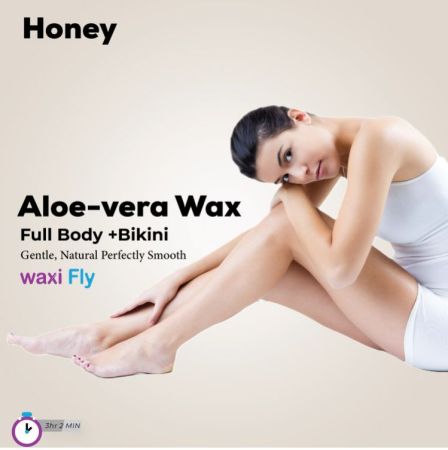 Full Body +Bikini With Honey Aloe-vera Wax  (Excludig face)