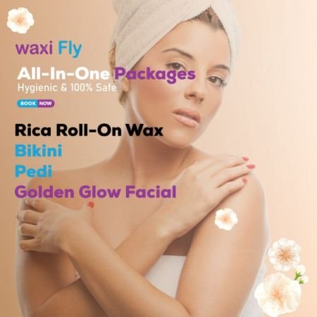 Rica Roll-On Wax +Bikini +Pedi & Lotus Golden Glow Facial