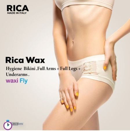 Rica Wax + Bikini Full Arms + Full Legs + Underarms .