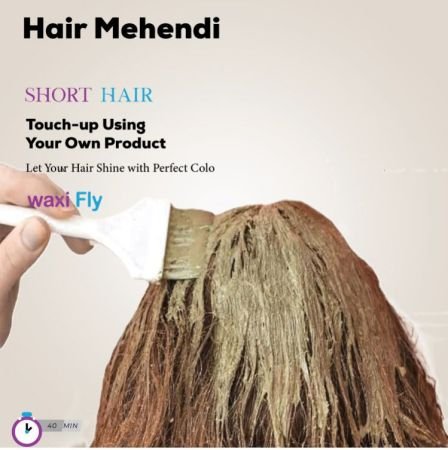 Short Hair Mehendi Touch-up Using Your Own Product