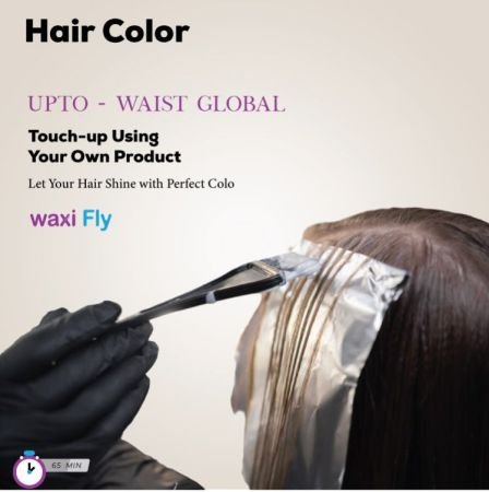 Upto - Waist Global Hair Color Touch-up Using Your Own Product